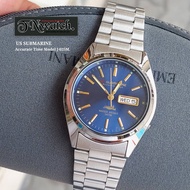 Submarine J-035M watch mens watch silver dial black white blue waterproof quartz system 100% with an
