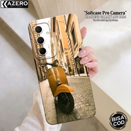 KAZERO - Case Samsung Galaxy A35hp - Vespa Fashion Case - Pro Camera - Samsung Galaxy A35 Softcase -