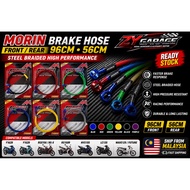 Morin Brake Hose Front Rear 96CM 56CM Steel Braided Y16ZR Y15ZR RSX150 RS-X RS150 NVX155 LC135 Wave1