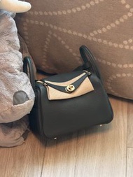 全新愛馬仕 Hermes mini lindy Q0 mangrove 沼澤綠 tc