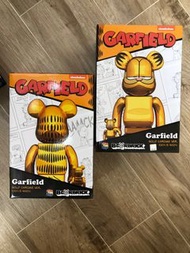 BEARBRICK GARFIELD GOLD CHROME Ver. 100％ & 400％