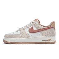 Nike Casual Shoes Air Force 1 07 Men's Shoes White Pink Snake Print AF1 Sneakers [ACS] HF2898-100