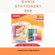 GREEBEL Silky Crayon 48 Colors Silky Crayon 48 Colors Soft Coloring Crayon/