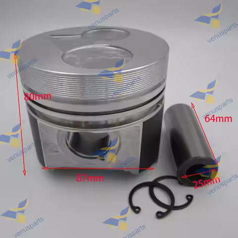 V2203 Piston STD 16423-21112 For Kubota D1703 V2203T V2203E D1703 BOBCAT 7753 87MM 87*2.5H+2+5mm