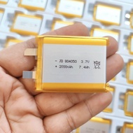 3.7v 2000mah  804050  Li-Po li ionแบตเตอรี่ สำหรับMp3 MP4  กล้องติดรถยนต์