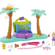 Polly Pocket Playset, Puppy ParkBOUNCE & Bark with 3-inch Polly Doll, Bouncy House,