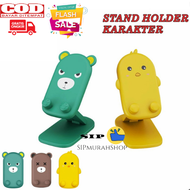 Stand Holder Kartun lucu Universal Folding Stand Hp karakter Penyangga HP Desain Lucu