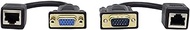 VGA to RJ45 Adapter Cable RJ45 to VGA Cable, VGA 15-Pin Port Female&Male to RJ45 Female Cat5/6 Ether
