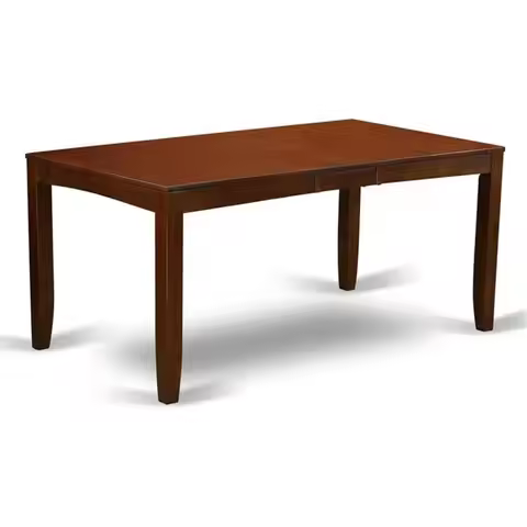 Elegant Dining Table - Rectangular Glass Top, 36x66 Inches