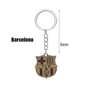 Gantungan Kunci Klub Bola Metal Keychain Real Madrid Chelsea Arsenal Manchester United Fc-Barcelona
