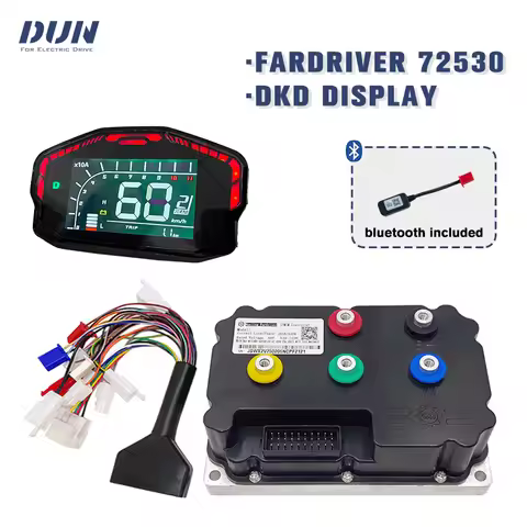 Programmable Fardriver ND72530 Controller Kit Hall Sensor Type 72530 with DKD Display