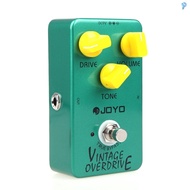 Pedal JF- Overdrive Bass Effect 01 Vintage True Joyo Bypass Muslady Guitar