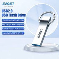 128GB Aiibe USB Flash Drive, USB 2.0 Metal USB Stick, High Speed USB Flash Disk, Suitable For Comput