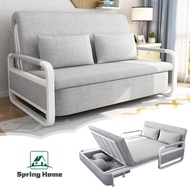spring home โซฟาปรับนอนได้ ด้วยการจัดเก็บ โซฟาเบดปรับนอน โครงเหล็ก โซฟาพับได้ 4ฟุต 5ฟุต โซฟา 2ที่นั่ง 3ที่นั่ง sofa bed รับน้ำหนักได้400kg เตียงโซฟา โซฟา
