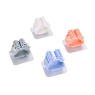 Mop Holder Bathroom Toilet Broom Hanger Seamless Adhesive wall mount sticker toilet hanger