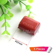 5pcs CBB Capacitor 475J 630V 475K 4.7uF CBB22 475J630V 475K630V Metallized Polypropylene Film Capaci