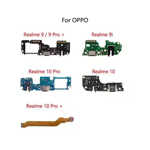 USB Charge Dock Port Socket Jack Plug Connector Flex Cable For OPPO Realme 9 9i 10 / 9 10 Pro + Plus
