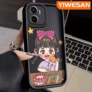 YIWESAN เคสสำหรับ Xiaomi MI Redmi A1เคส A2ลายการ์ตูนเด็กผู้ชายสาวน่ารักเคสมือถือกันกระแทกเคสดีไซน์ใหม่ซิลิโคนนิ่มคลุมป้องกันเลนส์กล้องทั้งหมด