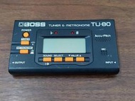 律揚樂器之家~ 二手 Boss TU-80 Tuner/Metronome 調音器/節拍器