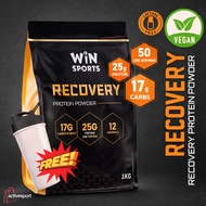 Winsport Isolated Soy Protein 1kg Cocoa 25g Protein Muscle Recovery & Post Workout Supplement Vegan 