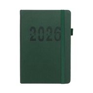 2026 Schedule Planner Diary A5 Notebook Jan-Dec 2026 English Version Business School Planning (Green