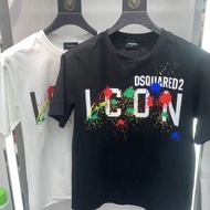 DSQUARED2 Summer Fashion Street Wear T-Shirt Men Women Same Style