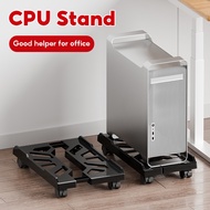 Adjustable CPU Stand with 4 Lockable Wheels - Fits Tower/Desktop CPU Holder for Office/Home Use