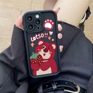 Casing OPPO A79 5G A98 5G A73 A78 5G A83 A71 A37 A16K A16E A1K A78 4G YT13A Strawberry bear Soft Ang