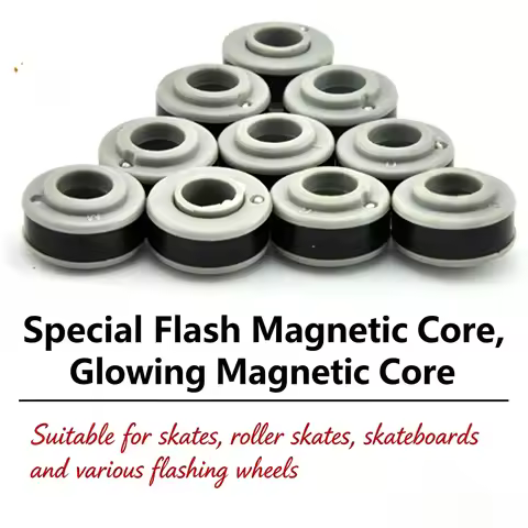 8PCS/Lot Skate Magnetic Core For Roller Skating LED Flash Light Wheel SEBA Skating Magnet Cores