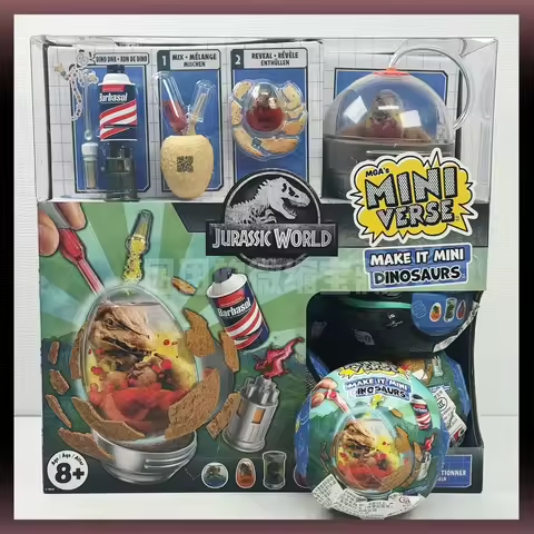 New Miniverse Jurassic Dino Balls Blind Box Diy Blind Ball Mga Mini Jurassic Dinosaur Egg Model Toys