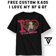Custom 'I love my boyfriend / Girlfriend' Series T-shirt - Custom idol/actor/friend/kpop/kdrama