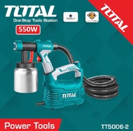 Total กาพ่นสีไฟฟ้า กำลัง 550W รุ่นใหม่ กระบอกบรรจุสีอลูมิเนียม 800ml : TT5006-2