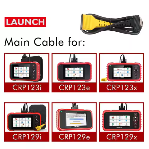 LAUNCH Original Main Cable for X431 CRP123i, CRP123e, CRP123x, CRP129i, CRP129e, CRP129x OBD2 Replac