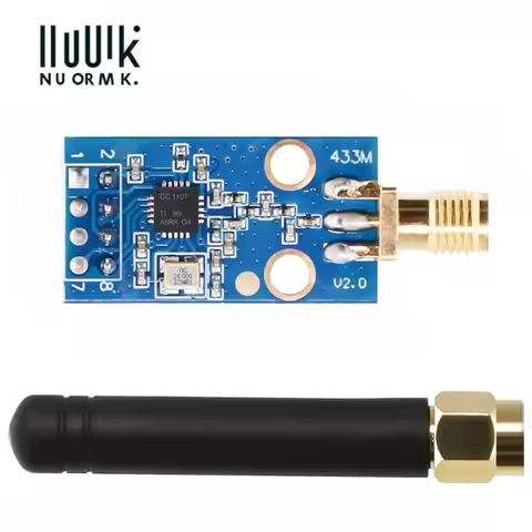CC1101 433M Digital Transmission Module Wireless Module with SMA Antenna Connection 1.9-3.6V DC Comp