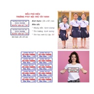 [FIRE][HEAT IRONING PICTURE] COMBO of 5 STUDENT BADGE NAME PLATES FOR SCHOOLS, Middle Schools, High 