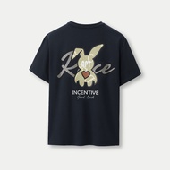 Ready Stock Baju HLA Cotton Short Sleeved Top Trendy Solid Color Printed Versatile Daily Wear Unisex