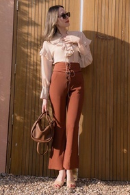 Sugarbird - Jenna Polo Set ชุดเซ็ตเสื้อเบลาส์และกางเกงเข้าชุด