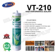 VT-210 V-TECH Silicone High Performance Sealant 300ML / 100% NEUTRAL Silicone