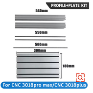 LUNYEE CNC Y Axis Extension Upgrade Kit 3040 T-Slot Aluminum Extension Compatible with CNC 3018 PRO 