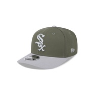 New Era หมวกรุ่น Chicago White Sox 2-Tone Gray Visor New Olive 9Seventy Stretch Snap Cap