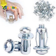 Expansion Screw Petal Nut,  X 20 Petal Shape Metal Nut Jack Nuts Petal for Hollow Wall Iron Plastic 