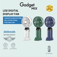 Gadget MIX DIGINUT CL-27 Multi-function Handheld Fan/ Hands Free/ 90 Degrees Angle Adjustable/ LED D