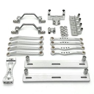 WPL 1/16 C64 C64-1 Metal Chassis Link Rod Pull Rod Mount Side Pedal Shock Mount Set RC Car Upgrade P
