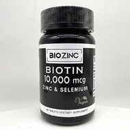 BIOZINC ( BIOTIN 10.000mg + zinc dan selenium ) 60 tablet Suplemen Rambut Spesialis Rambut Rusak Penumbuh Rambut Obat penumbuh rambut jenggot kumis dan brewok | minoxidil original | vitamin rambut | obat rambut rontok | Paket Penumbuh Rambut Botak