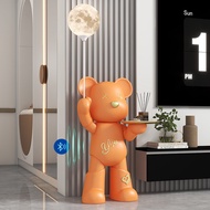Bear Moon Lamp Storage Floor-standing Large Ornaments TV Cabinet Side Sofa Bedroom Hotel Club Hall D
