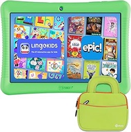 Contixo K102 10" Kids Tablet Bundle - HD Learning Tablet & Sleeve Bag for Kids Ages 3-7, Includes Di