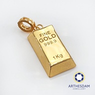 GC7 Arthesdam Jewellery 916 Gold Bar Pendant/Charm