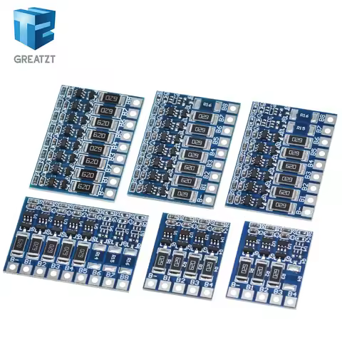 GREATZT 3S 4S 5S 6S 7S 8S 21V 4.2v li-ion balancer board 18650 li-ion balncing full charge battery B