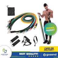 Resistance Band Bands isi 11 Set Alat Fitnes Portable Workout Gym Home