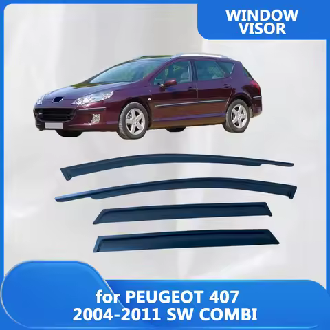 Window Visor for PEUGEOT 407 2004 2005 2006 2007 2008 2009 2010 2011 SW COMBI Wind Deflectors Rain G